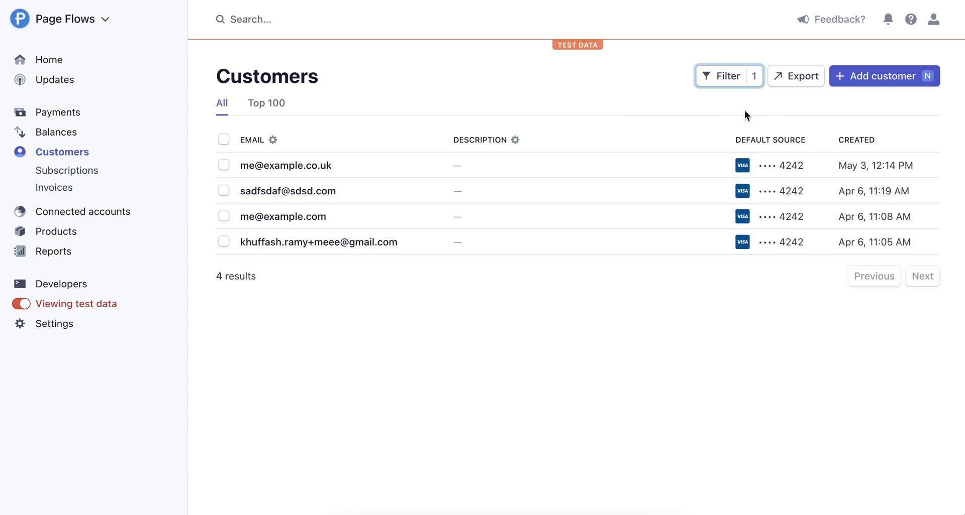 CRM screenshot