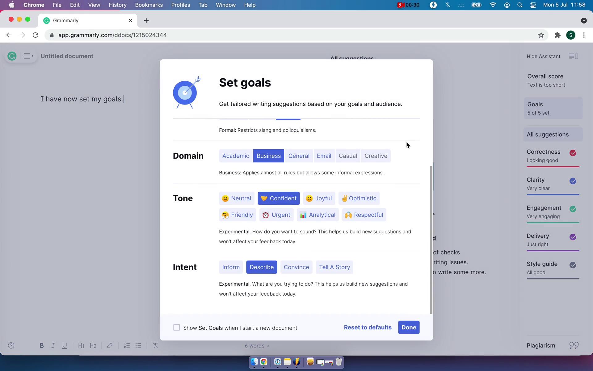 Setting goals on Grammarly video thumbnail