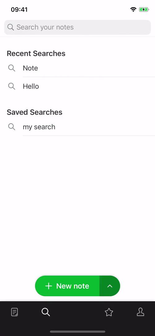 Searching screenshot