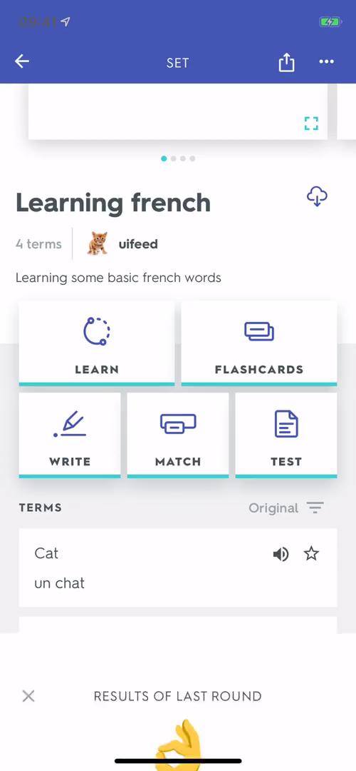 Learning screenshot