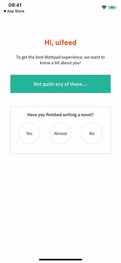 Onboarding screenshot