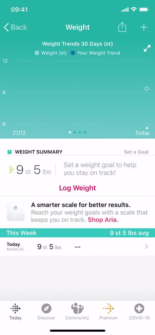 Weight data video thumbnail