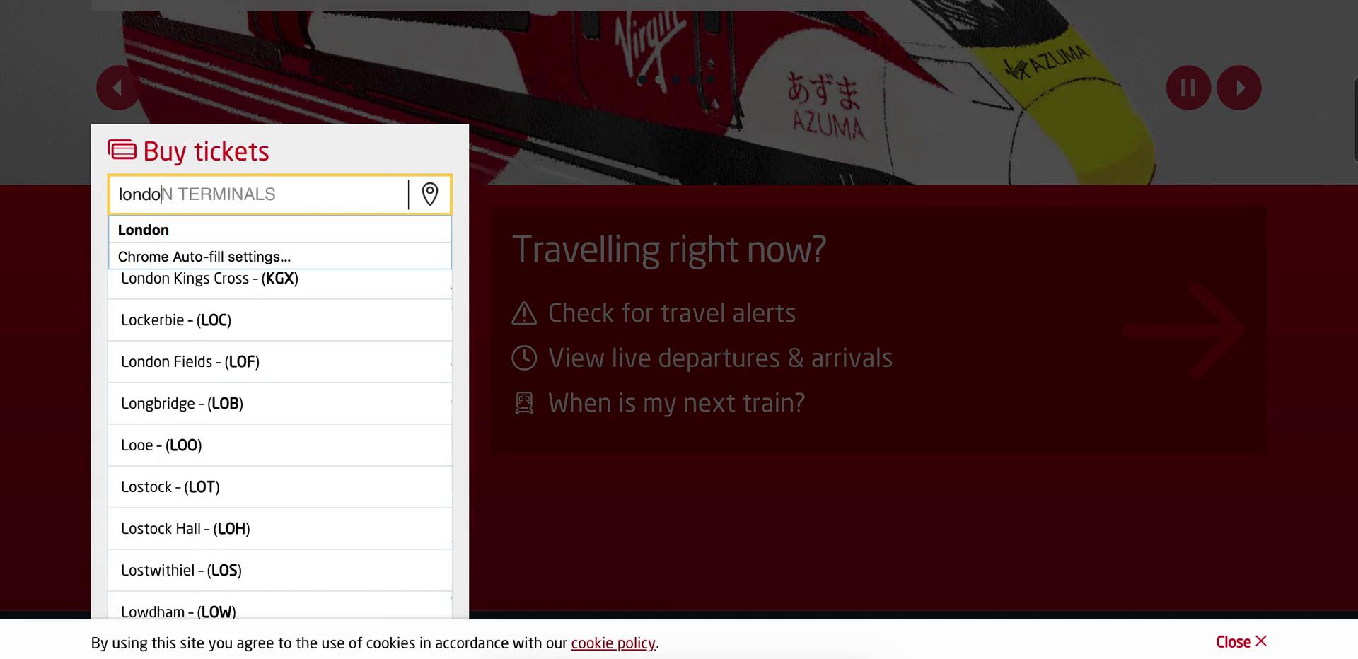 Virgin Trains East Coast  screenshot