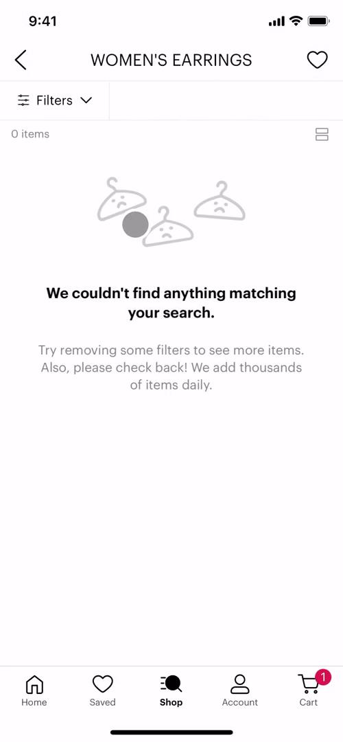 Searching screenshot