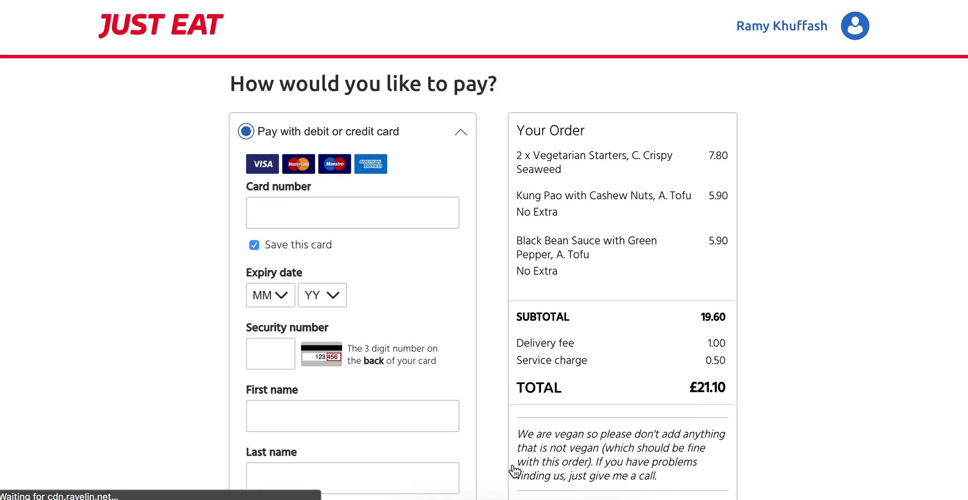 Just eat discount voucher 2019 online