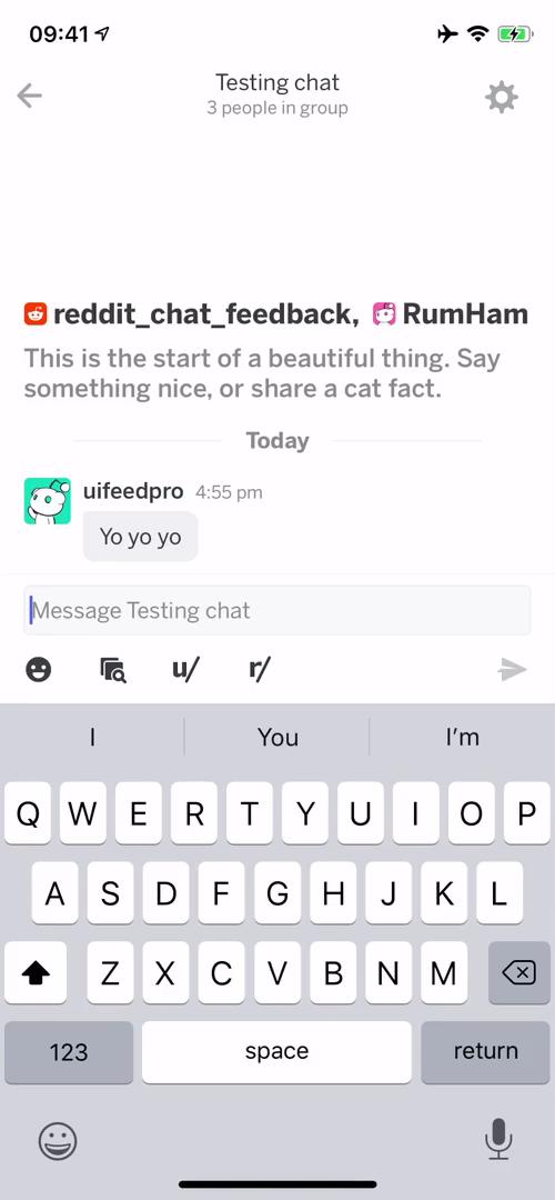 Chat screenshot