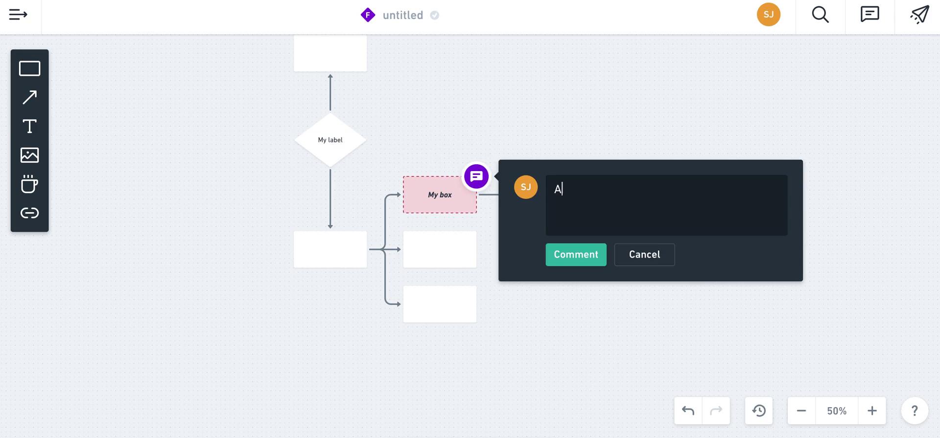 Creating a flowchart screenshot