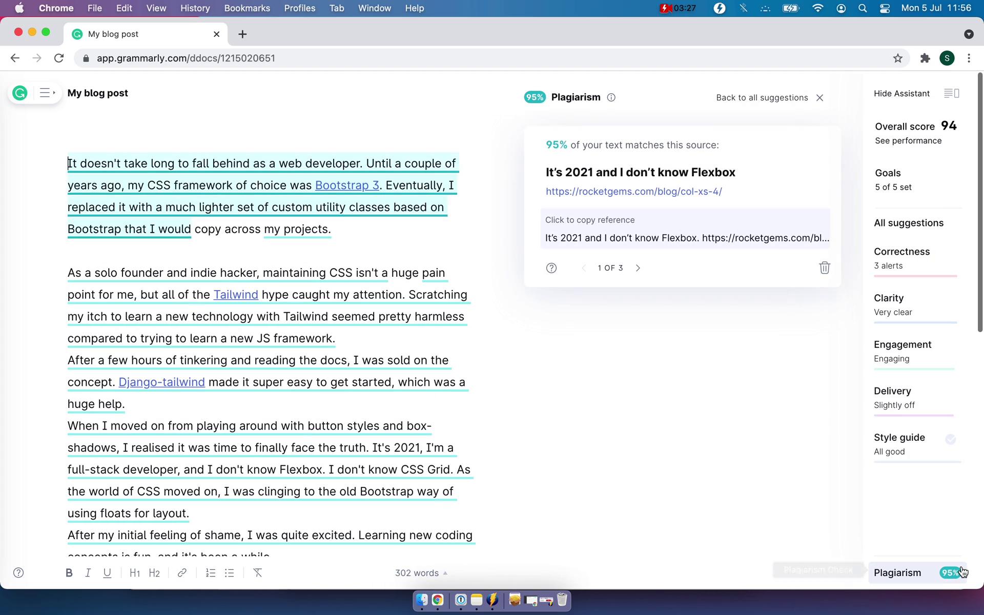 Creating a document on Grammarly video thumbnail