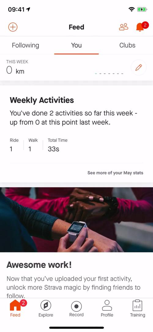 Tracking activity on Strava video thumbnail