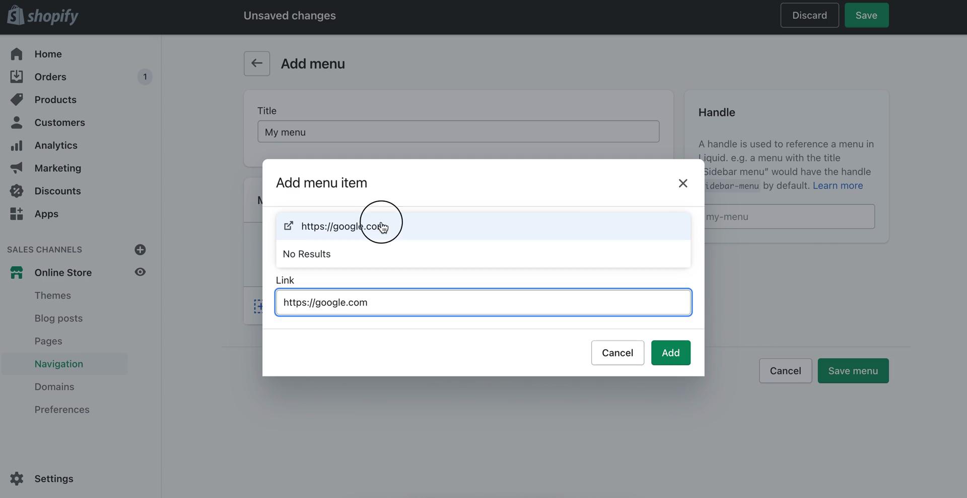 Customization settings on Shopify video thumbnail