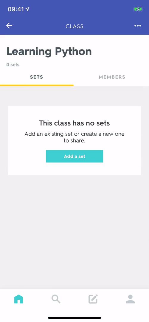 Creating a class screenshot