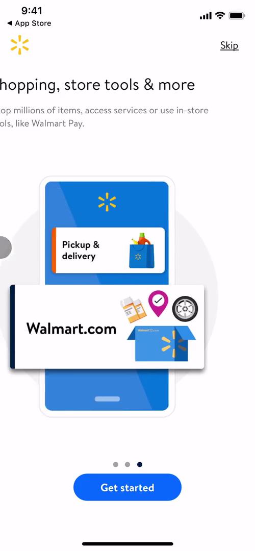Walmart app store listing screenshot