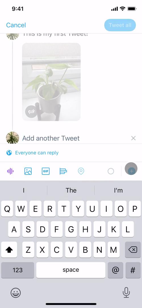 Creating a post on Twitter video thumbnail