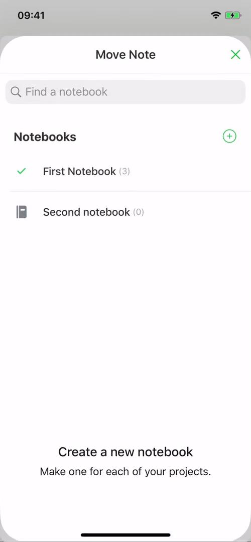 Note taking screenshot