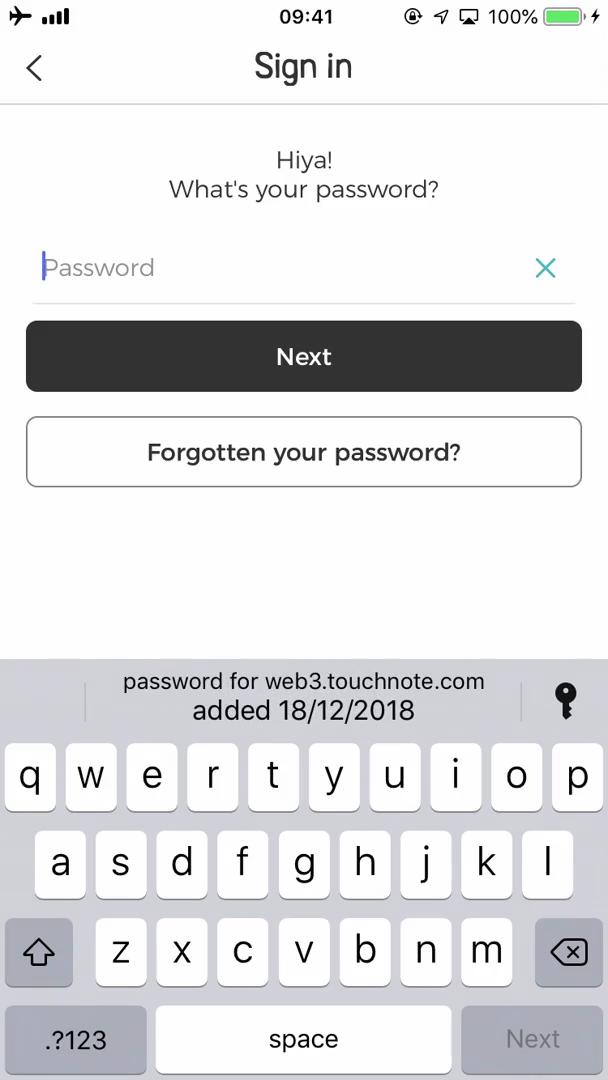 Password reset on TouchNote video thumbnail