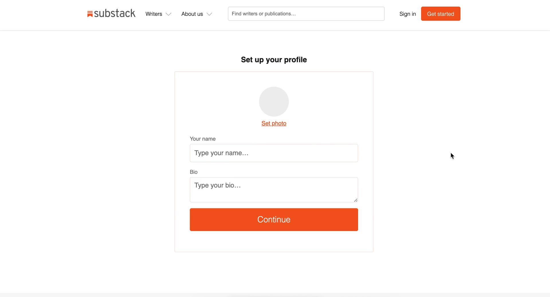 Onboarding screenshot