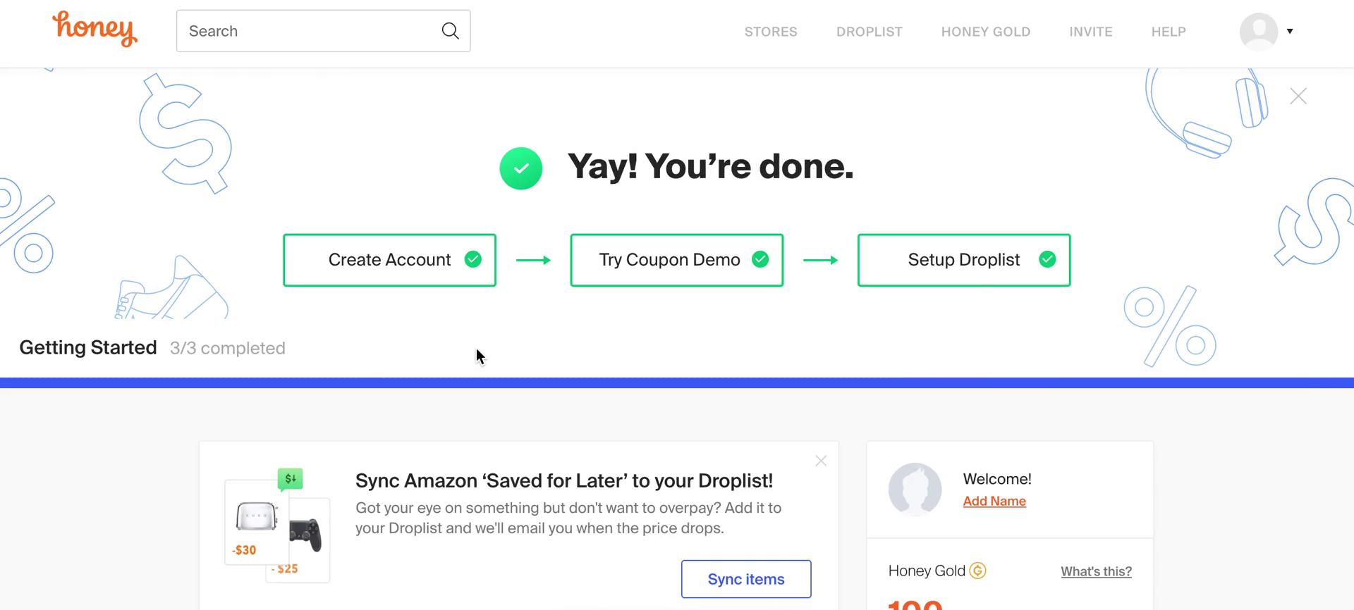 Onboarding screenshot