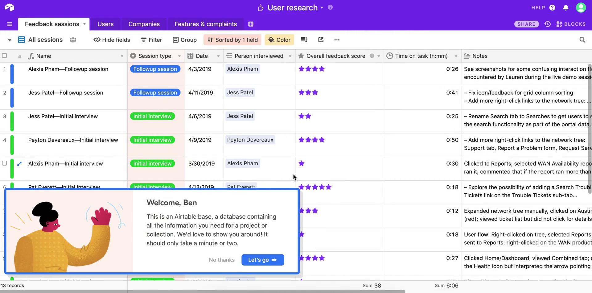 Using an invite link on Airtable video thumbnail