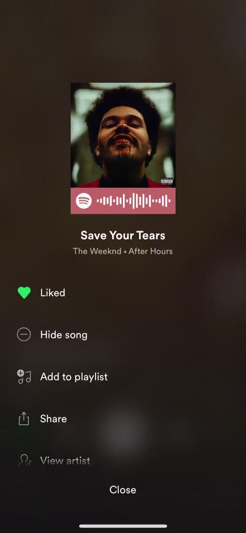 Listening screenshot