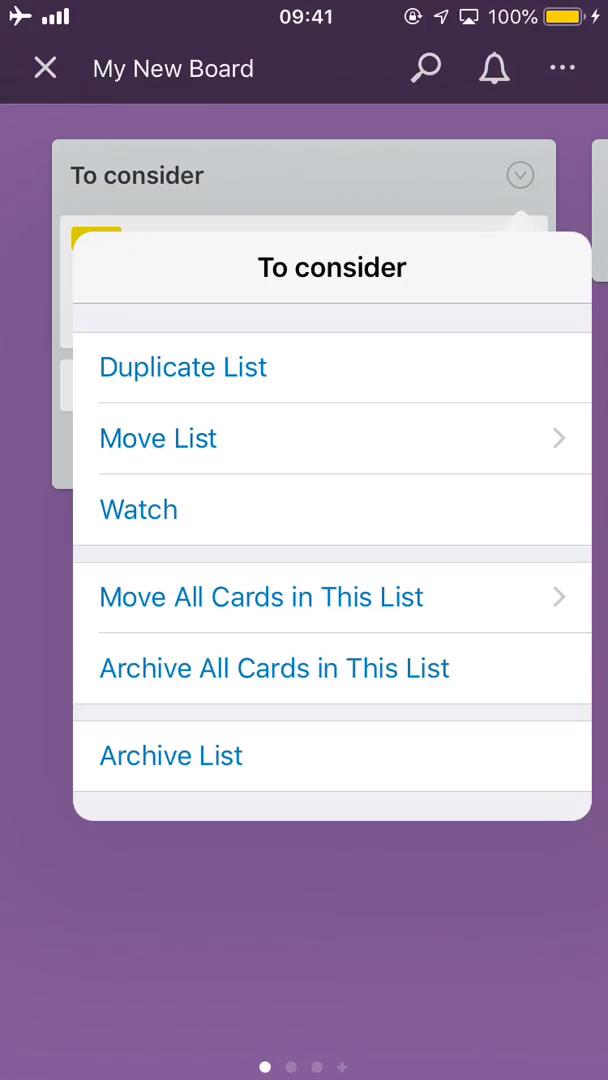 Tasks screenshot