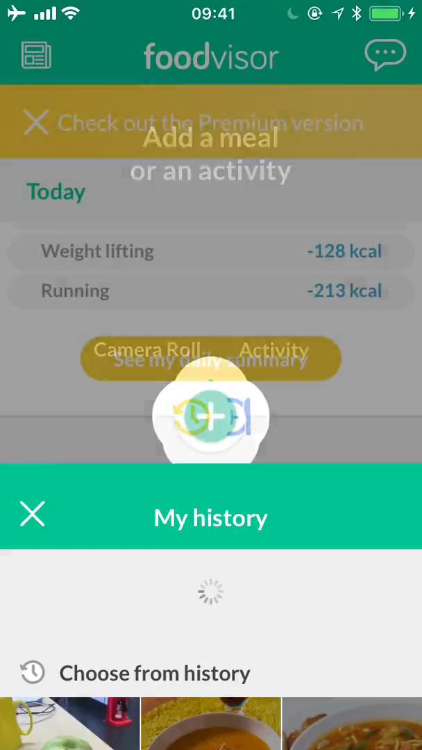 Tracking activity screenshot