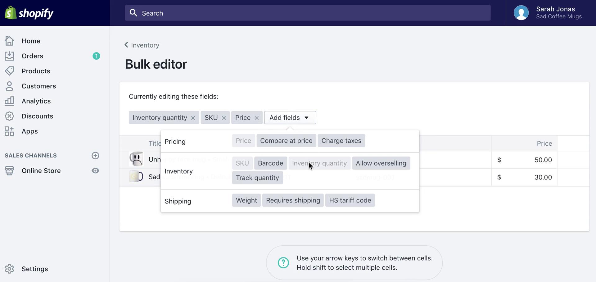 Inventory Management screenshot