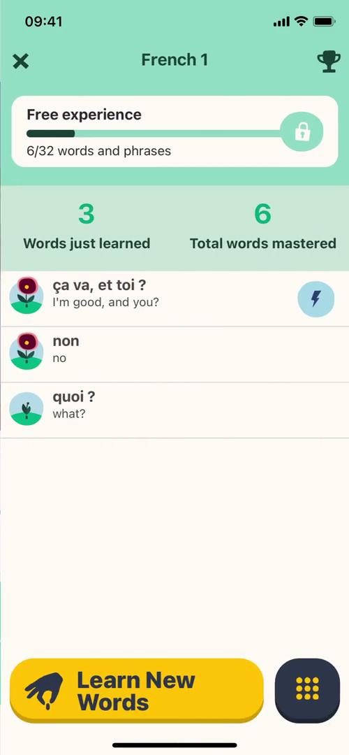 Learning screenshot