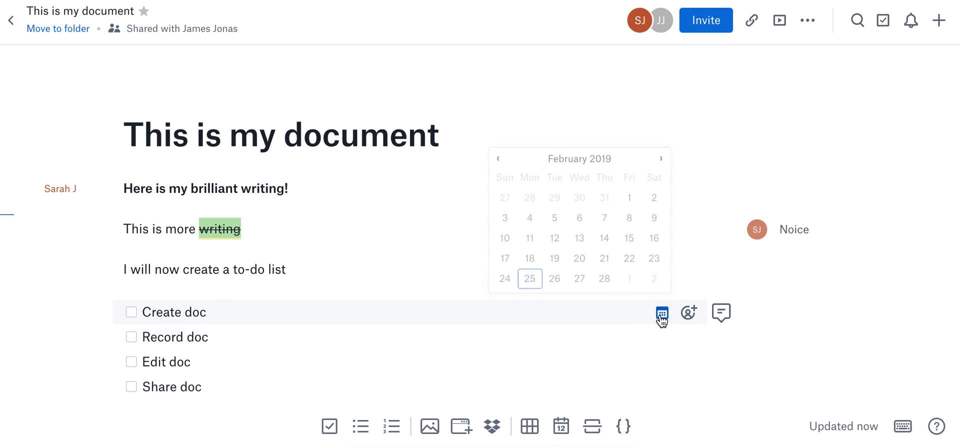 Creating a document screenshot