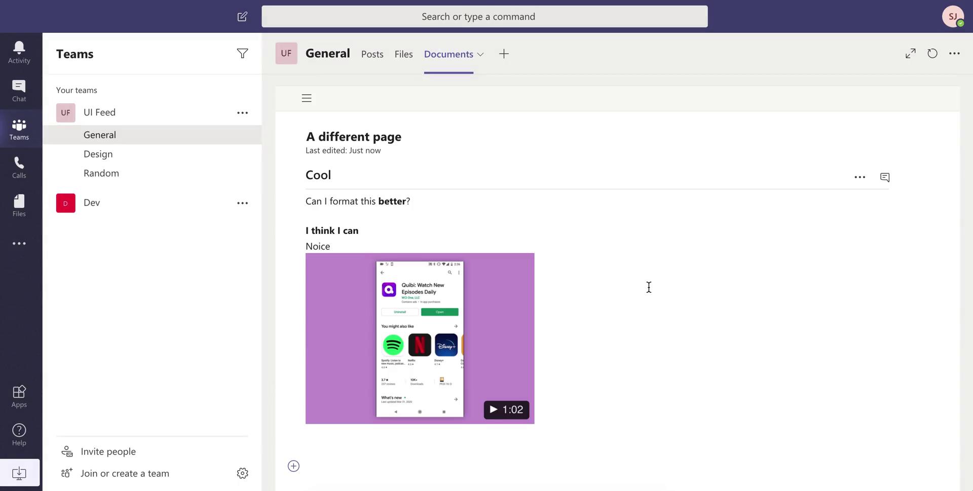 Creating a document on Microsoft Teams video thumbnail