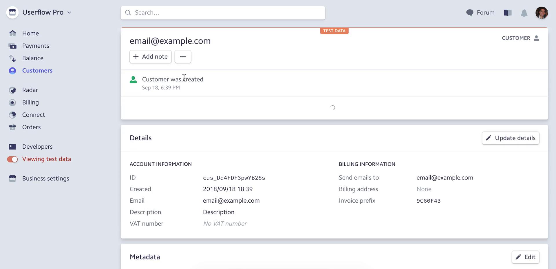 CRM screenshot