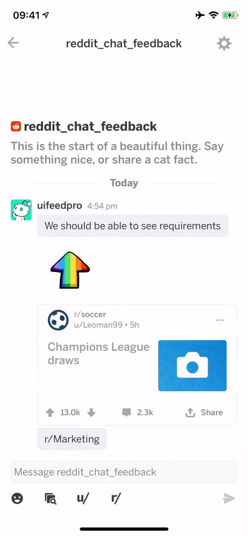 Chat screenshot