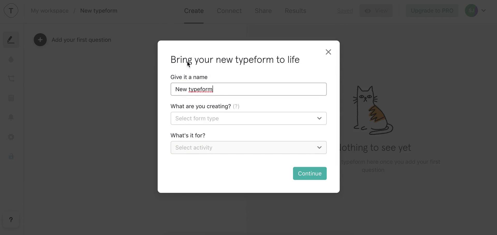 Creating a form screenshot