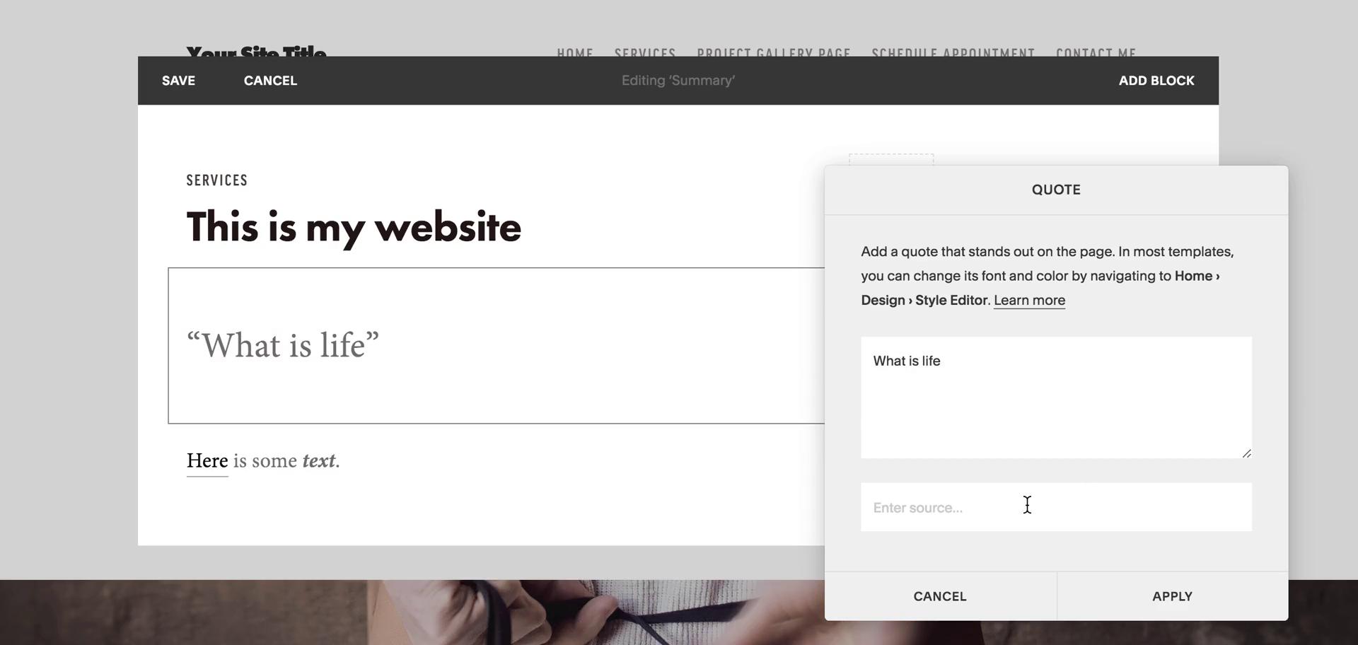 Creating a website on Squarespace video thumbnail