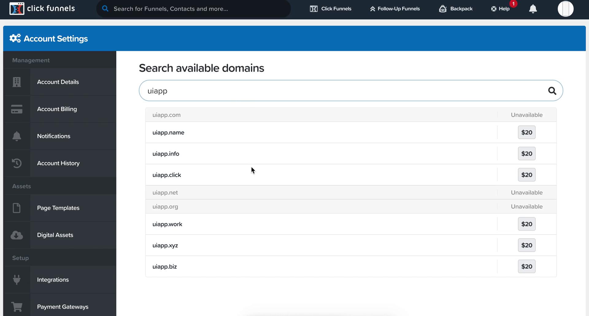 Adding a custom domain on ClickFunnels video thumbnail