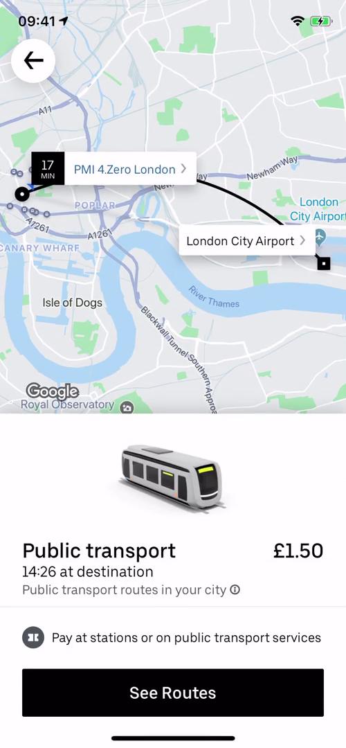 Transit routes on Uber video thumbnail