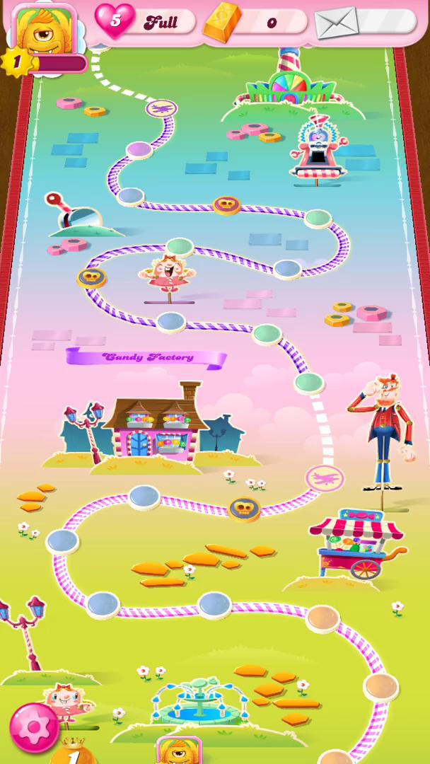 Screenshot of on In-app purchases on Candy Crush user flow