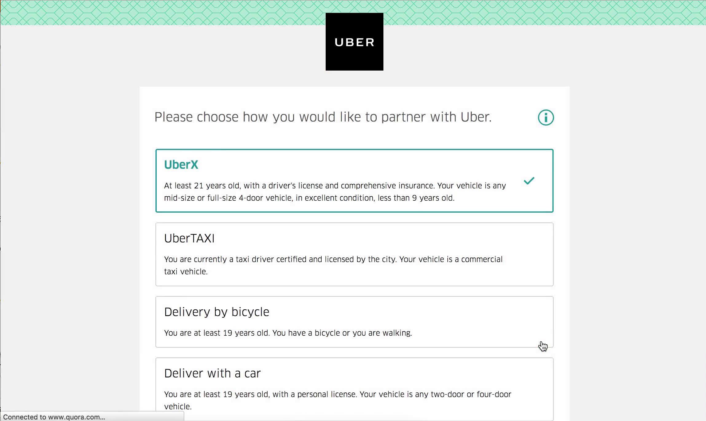 Uber  screenshot