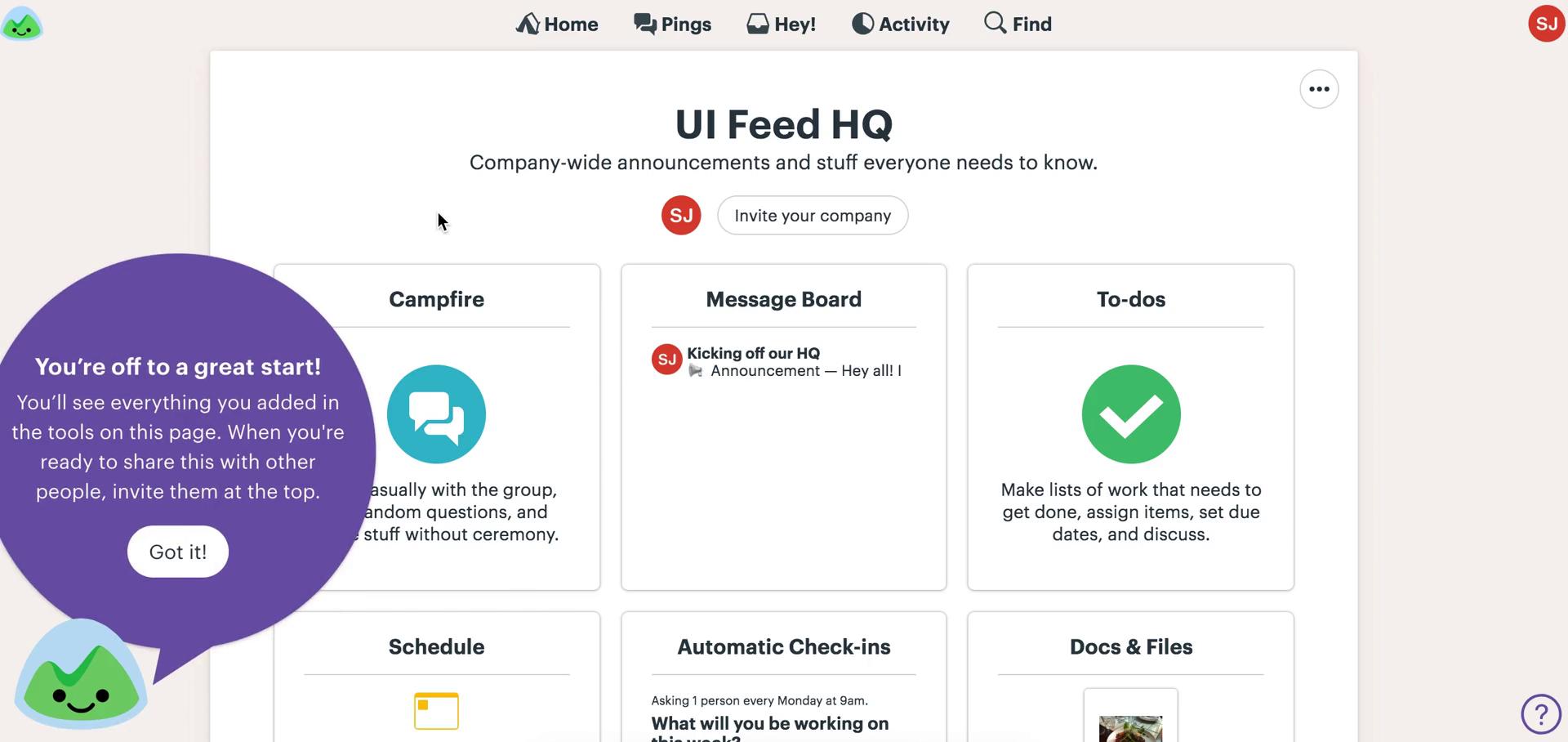 Onboarding screenshot