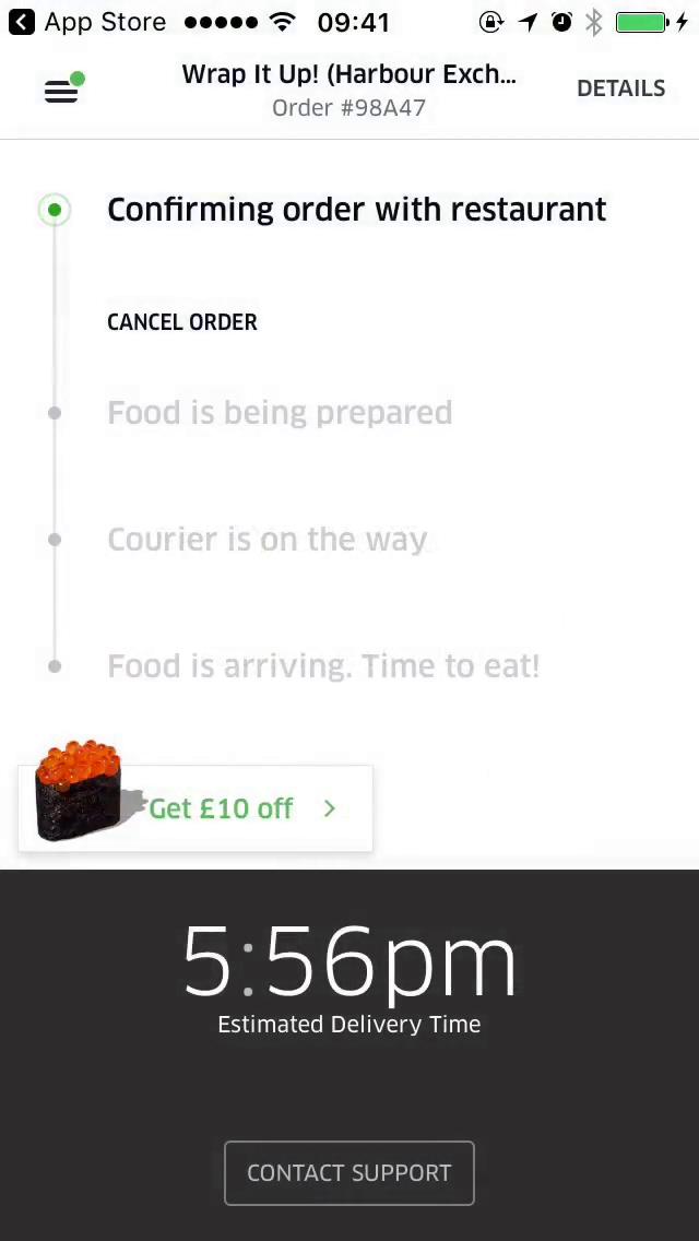 Cancelling an order on Uber Eats video thumbnail