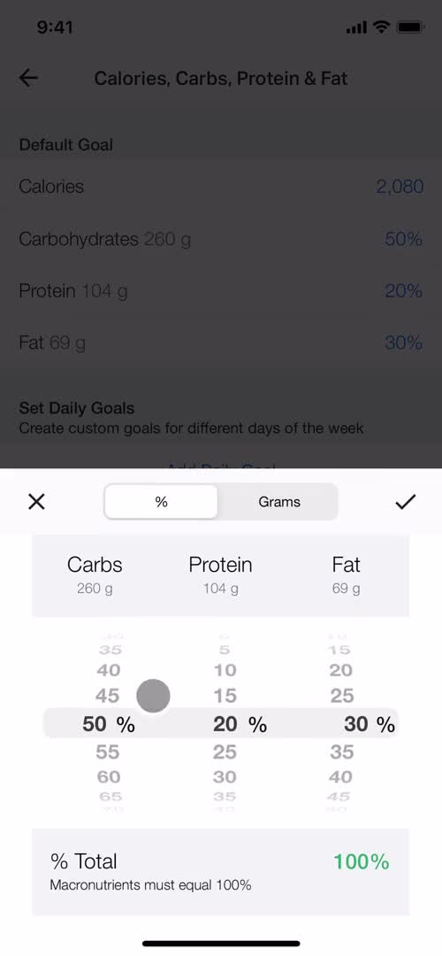 Setting goals on MyFitnessPal video thumbnail