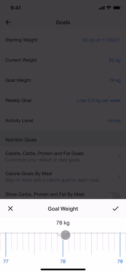 Setting goals on MyFitnessPal video thumbnail