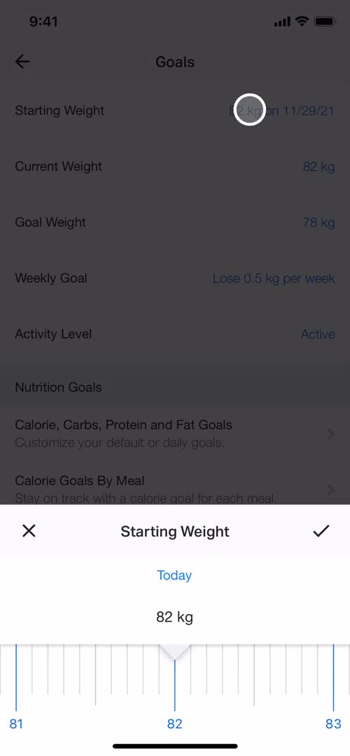 Setting goals on MyFitnessPal video thumbnail