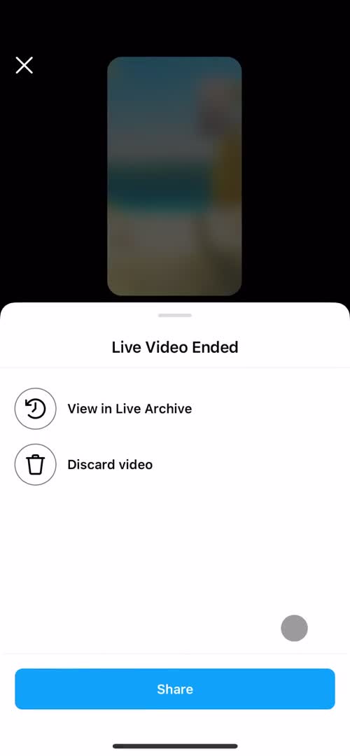 Sharing a video screenshot