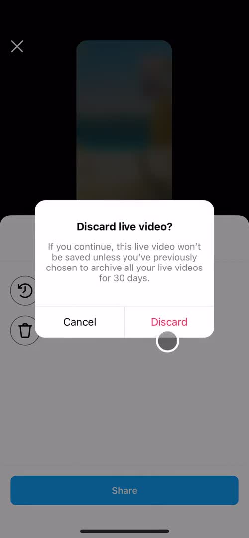 Sharing a video screenshot