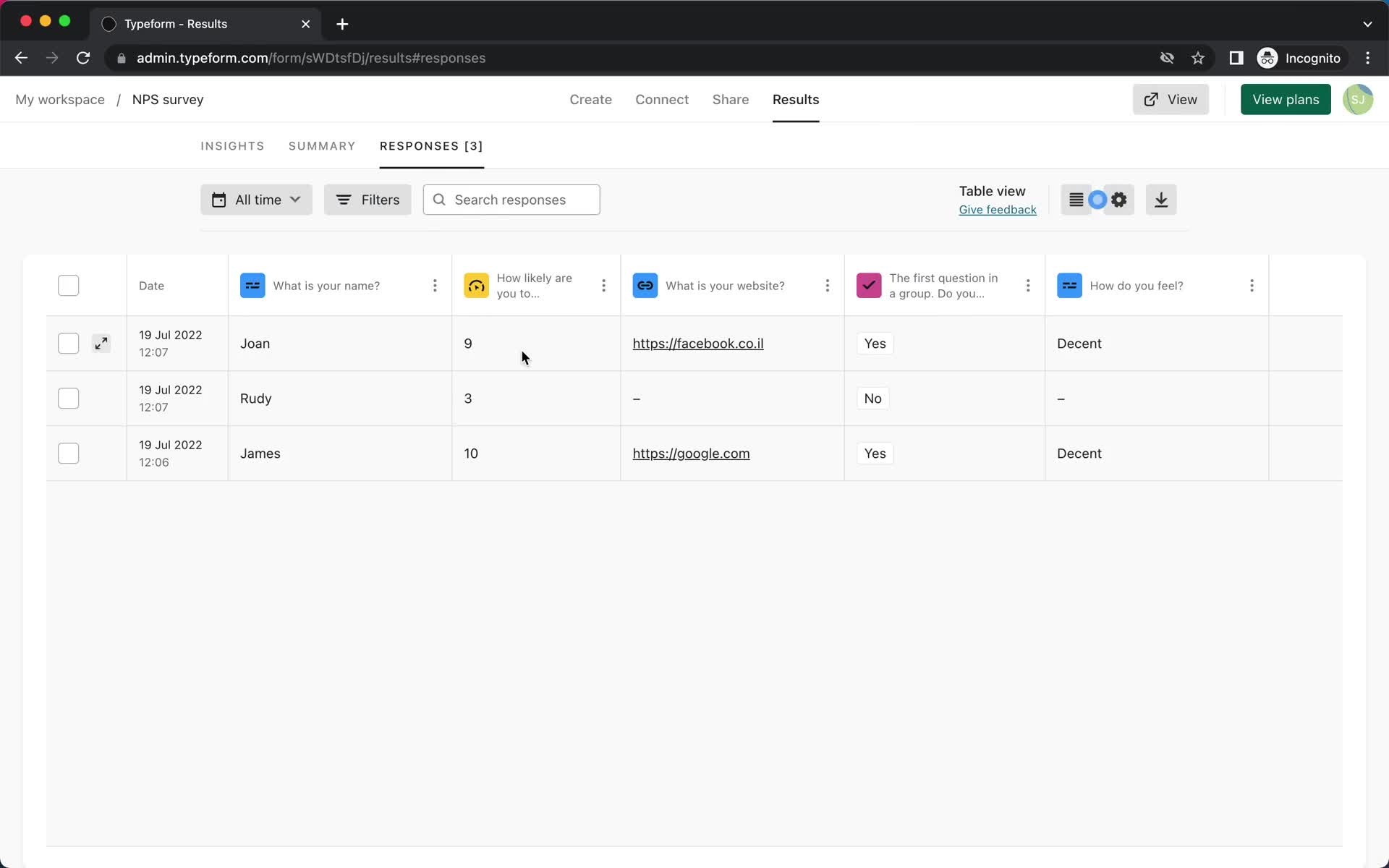 Analytics/Stats on Typeform video thumbnail