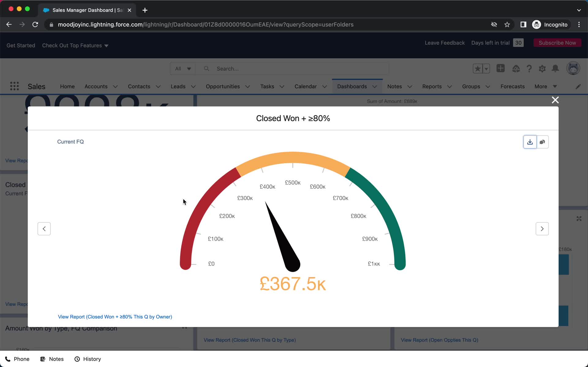 Analytics/Stats screenshot