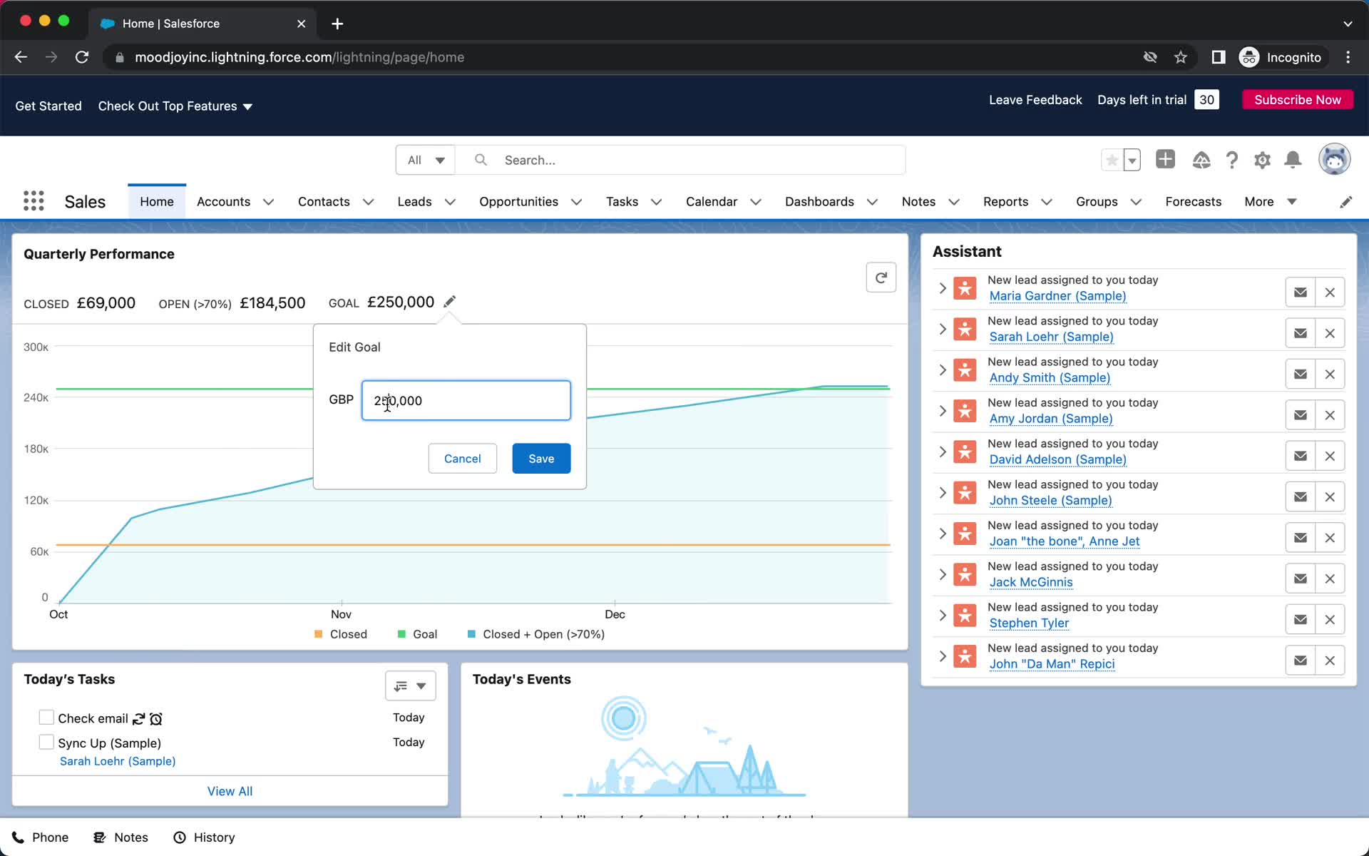 Analytics/Stats screenshot