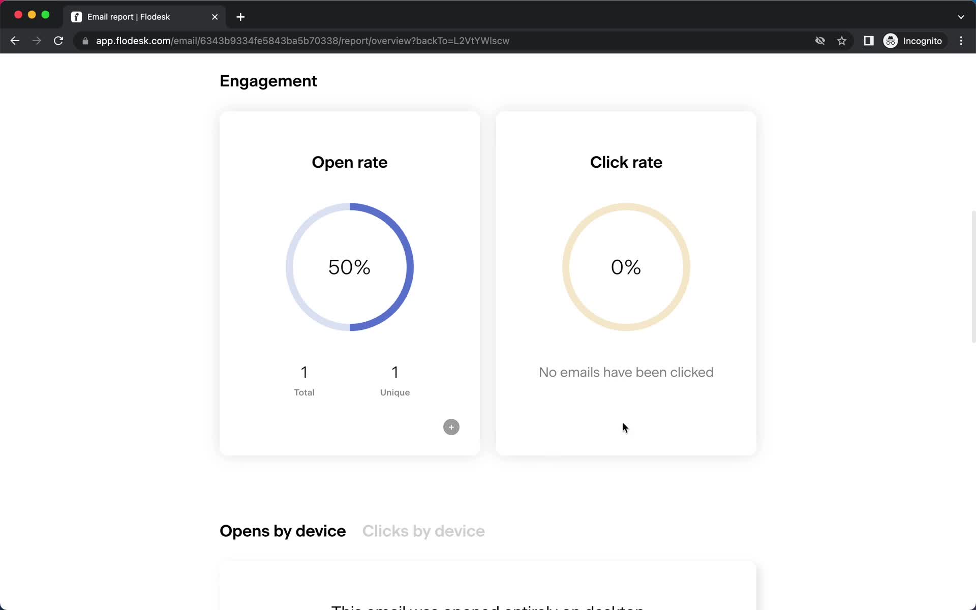 Analytics/Stats screenshot