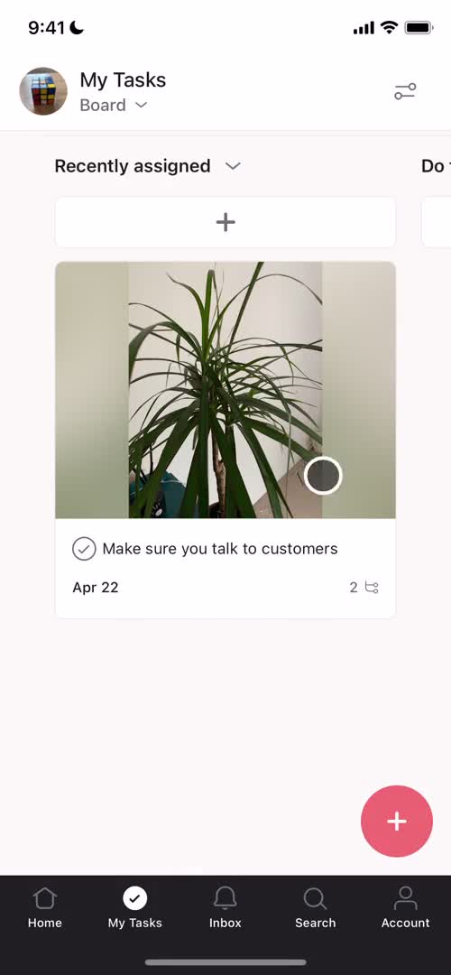 Tasks screenshot