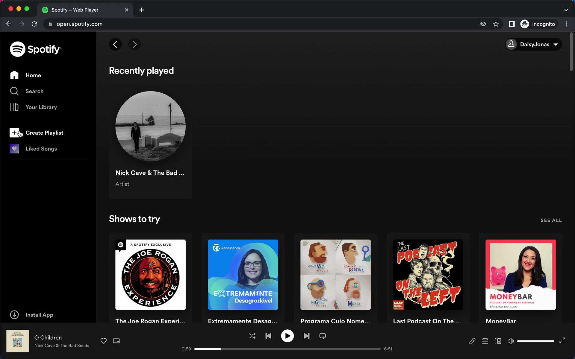 Creating a playlist on Spotify video screenshot